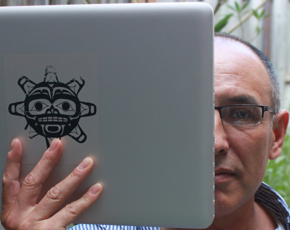 Archer Pechawis with laptop