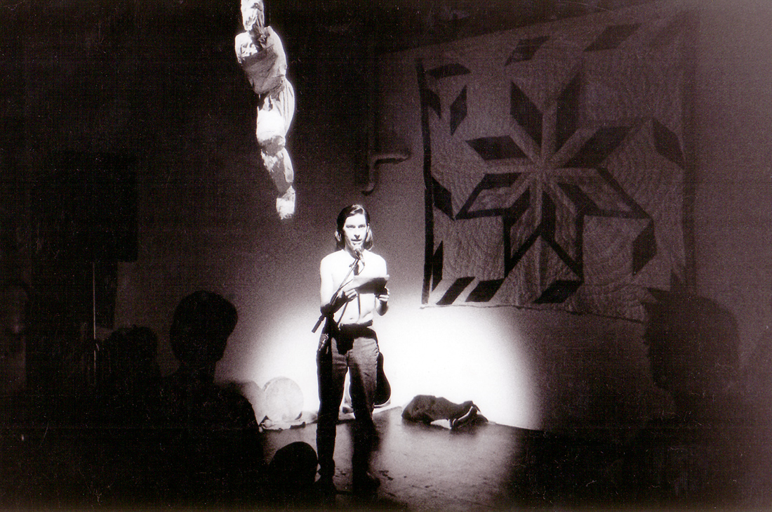 Âhasiw Maskêgon-iskwêw, Âsowaha (1995). Performance documentation.