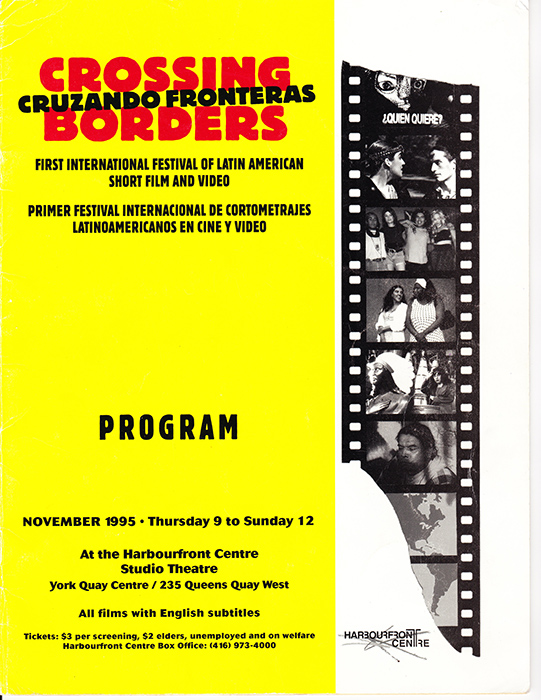 Program for Cruzando Fronteras / Crossing Borders (1995).